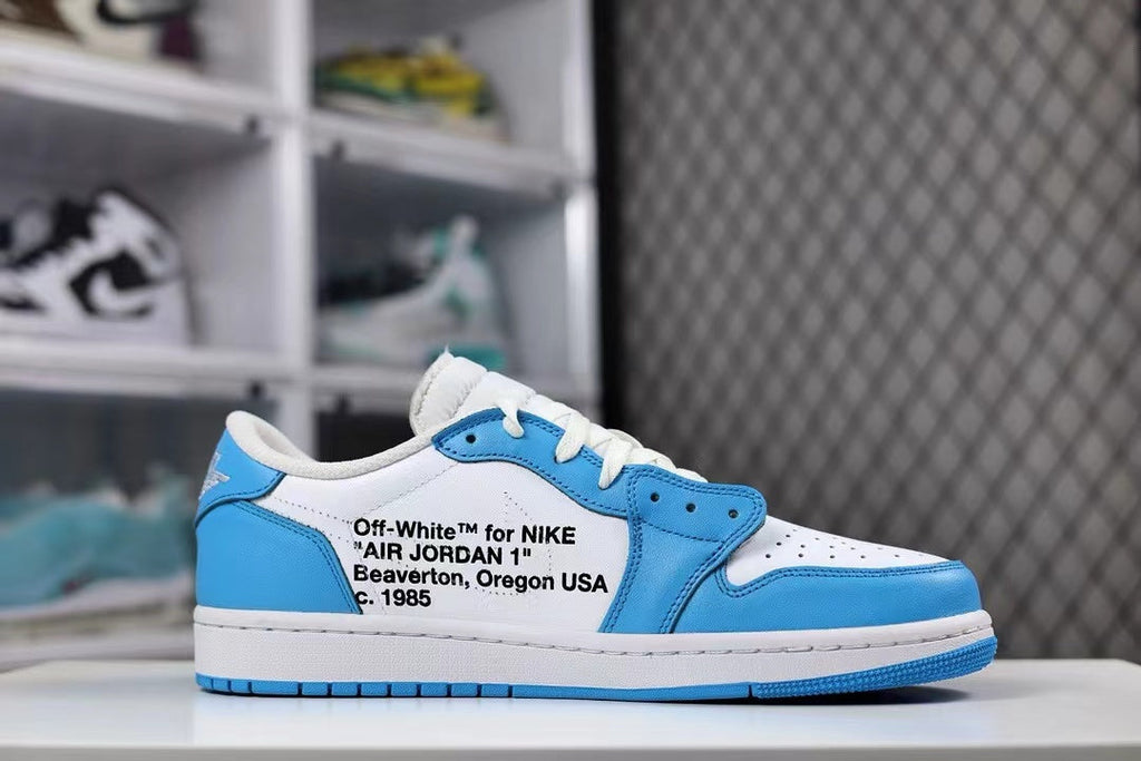 AJ1 Low X OW Customs University Blue