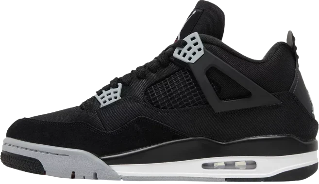 AJ4 Retro Black Canvas